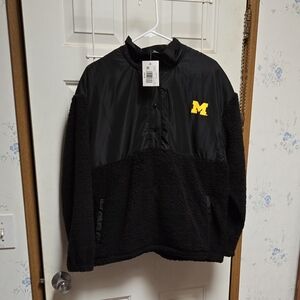 University of Michigan Black Pullover Jacket